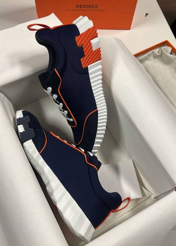 Hermès Bouncing - Navy Orange
