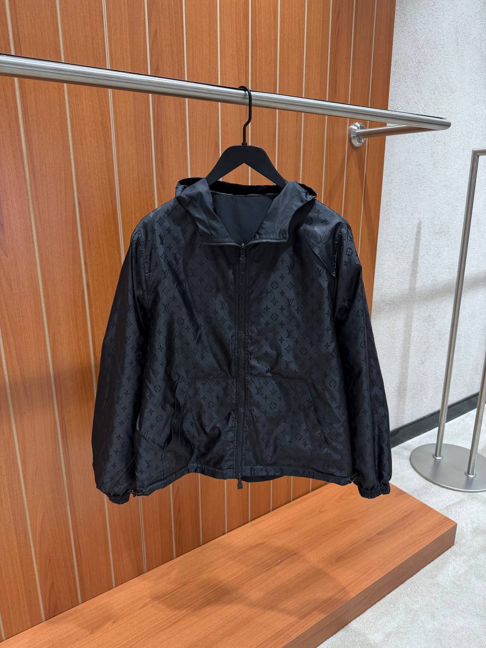 LV Black Windbreaker